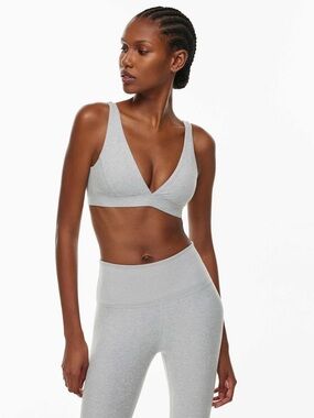 Aritzia Golden SOFTWHIP™ PINNACLE SPORTS BRA in Heather Chrome